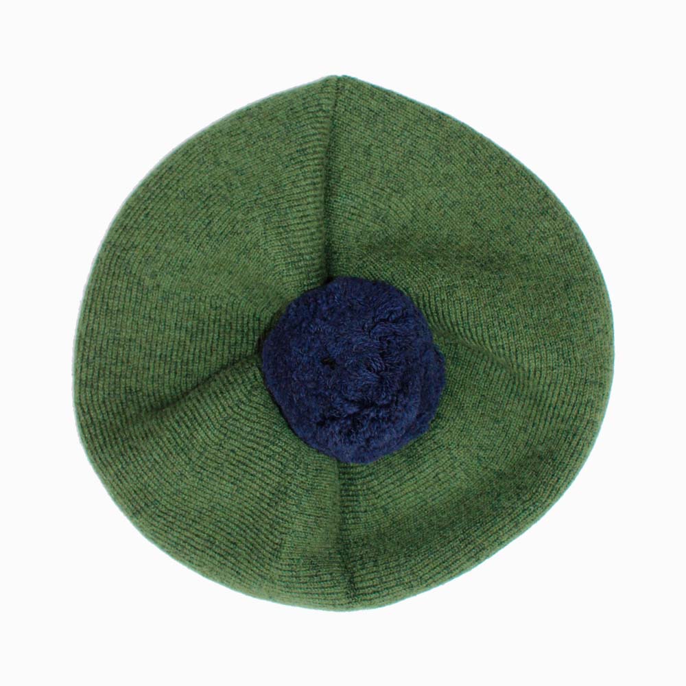 Bregnegrøn cashmere alpehue