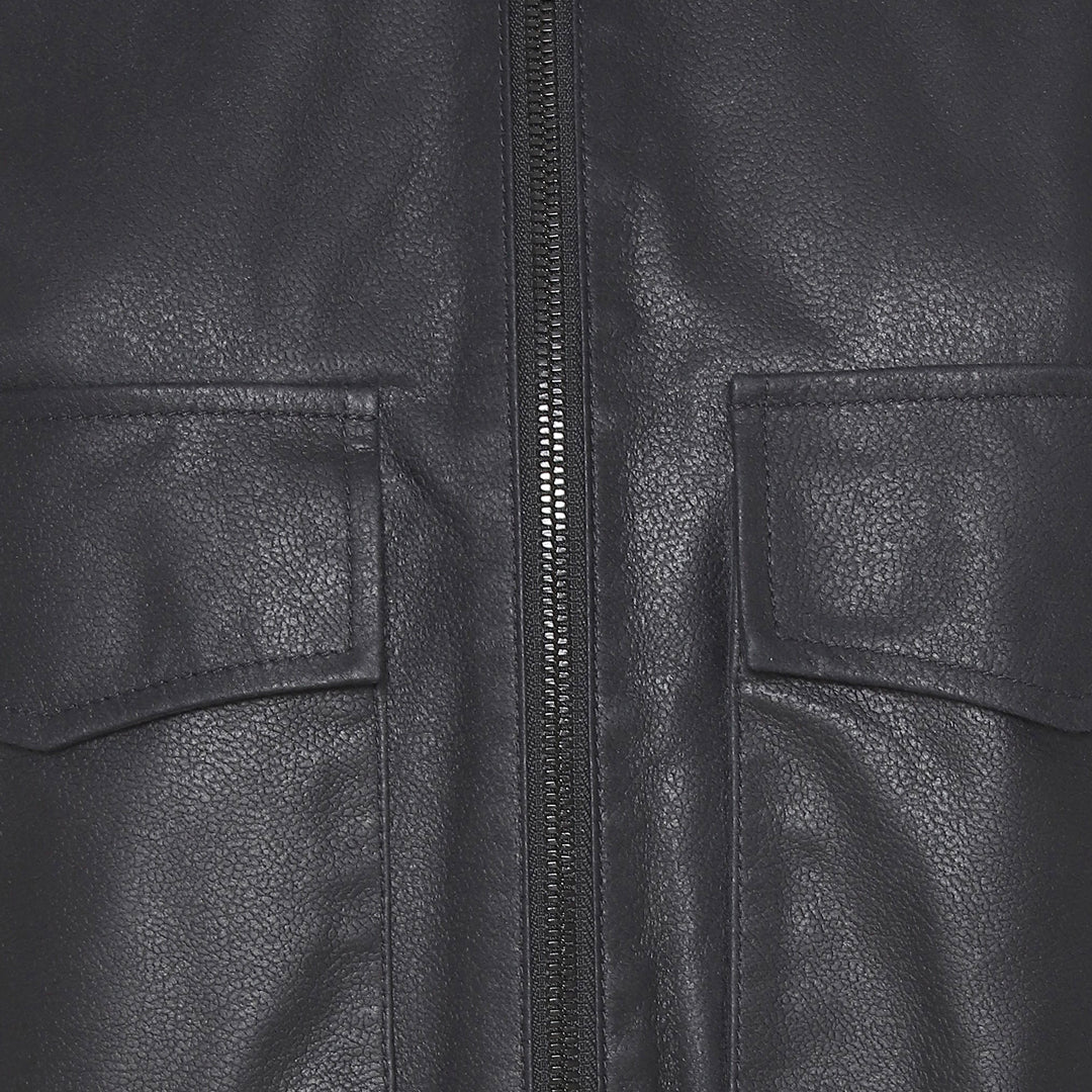 Jørgen Simonsen - Leather jacket - Dark navy